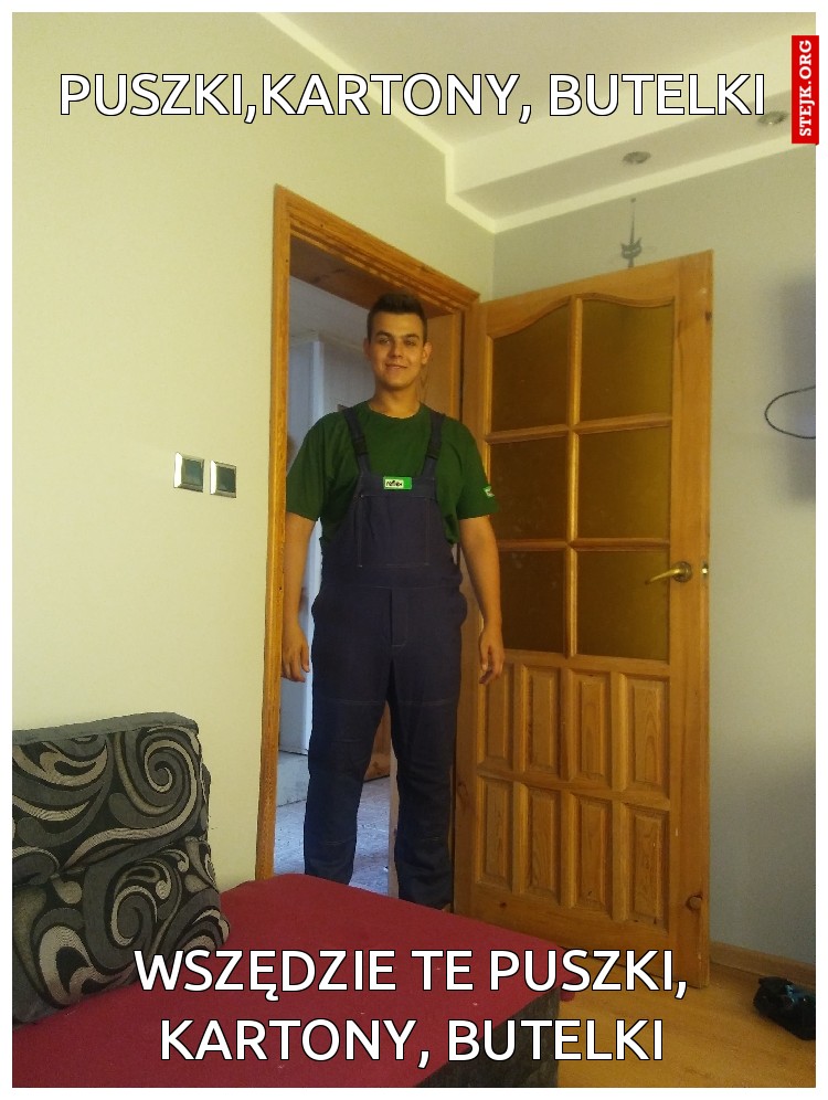 Puszki,Kartony, Butelki