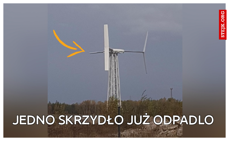 Jedno skrzydło już odpadlo