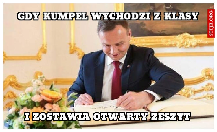 Gdy kumpel wychodzi z klasy