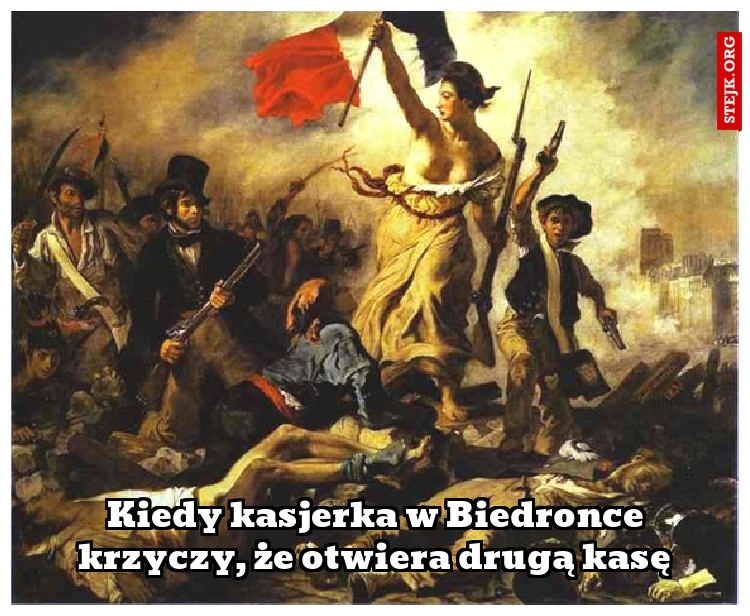 Kiedy kasjerka w Biedronce krzyczy, że otwiera drugą kasę