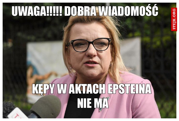 UWAGA!!!!! dobra wiadomość