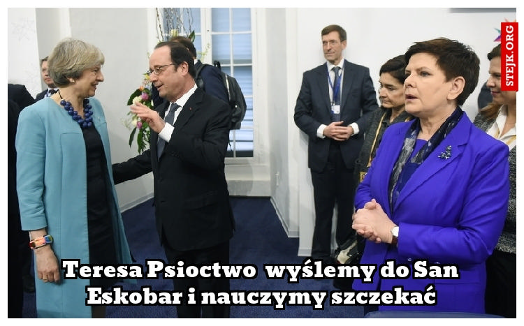 Teresa Psioctwo  wyślemy do San Eskobar i nauczymy szczekać