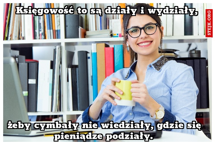 Księgowość to są działy i wydziały,
