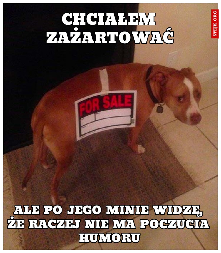 Chciałem zażartować