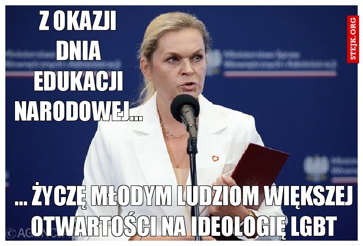 Z okazji dnia edukacji narodowej...
