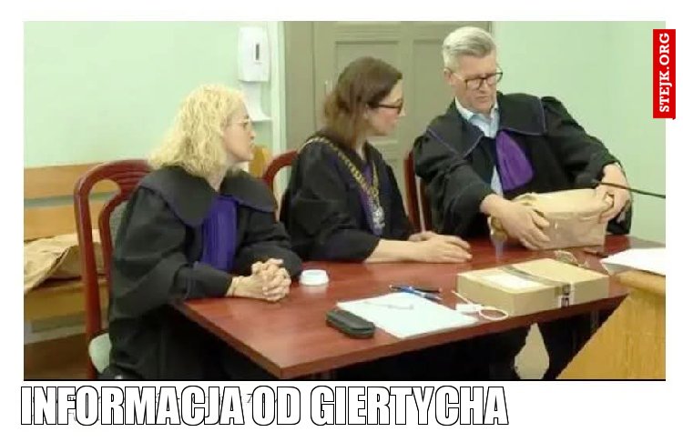 Informacja od Giertycha