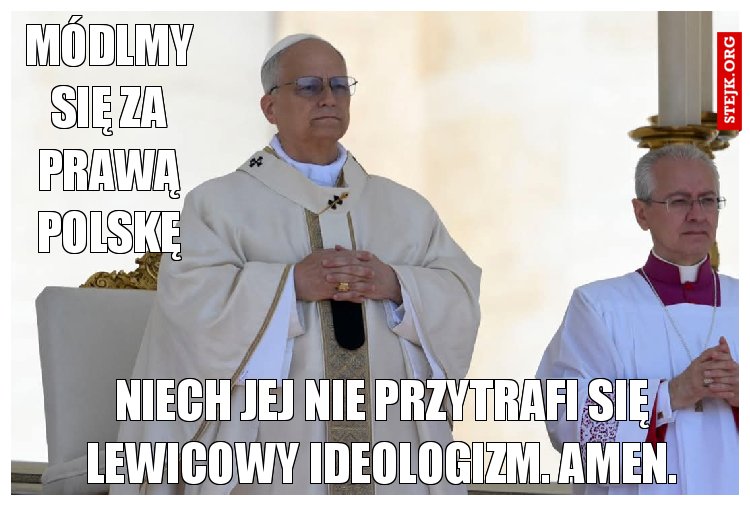 Módlmy się za prawą Polskę