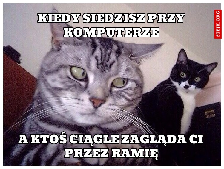 Kiedy siedzisz przy komputerze